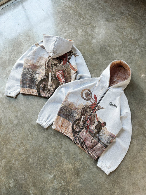 Tapestry Zip Up Hoodie