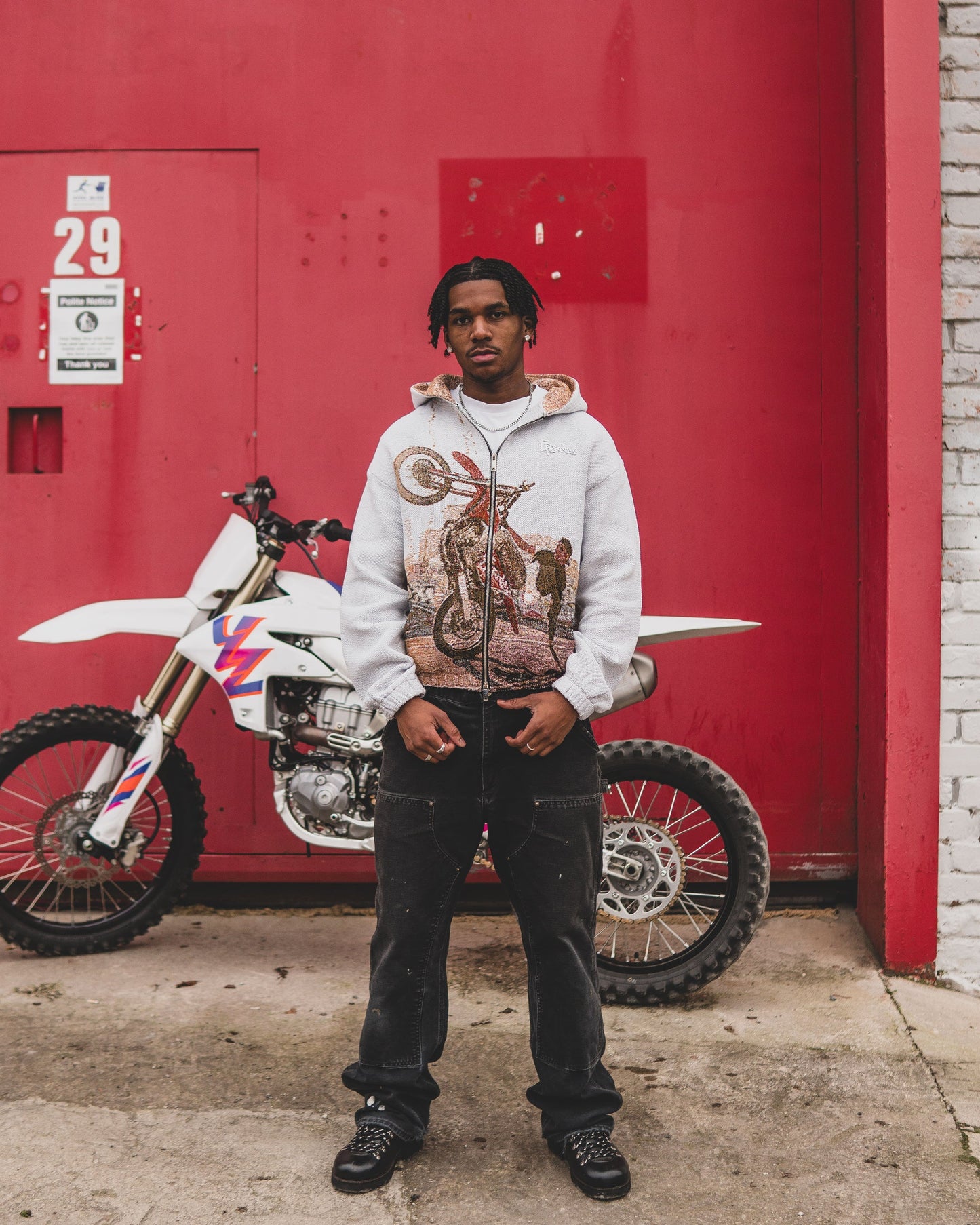 Tapestry Zip Up Hoodie