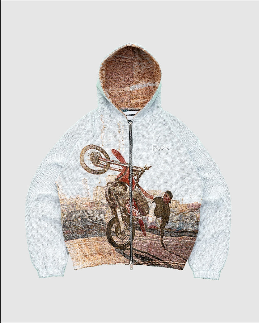 Tapestry Zip Up Hoodie