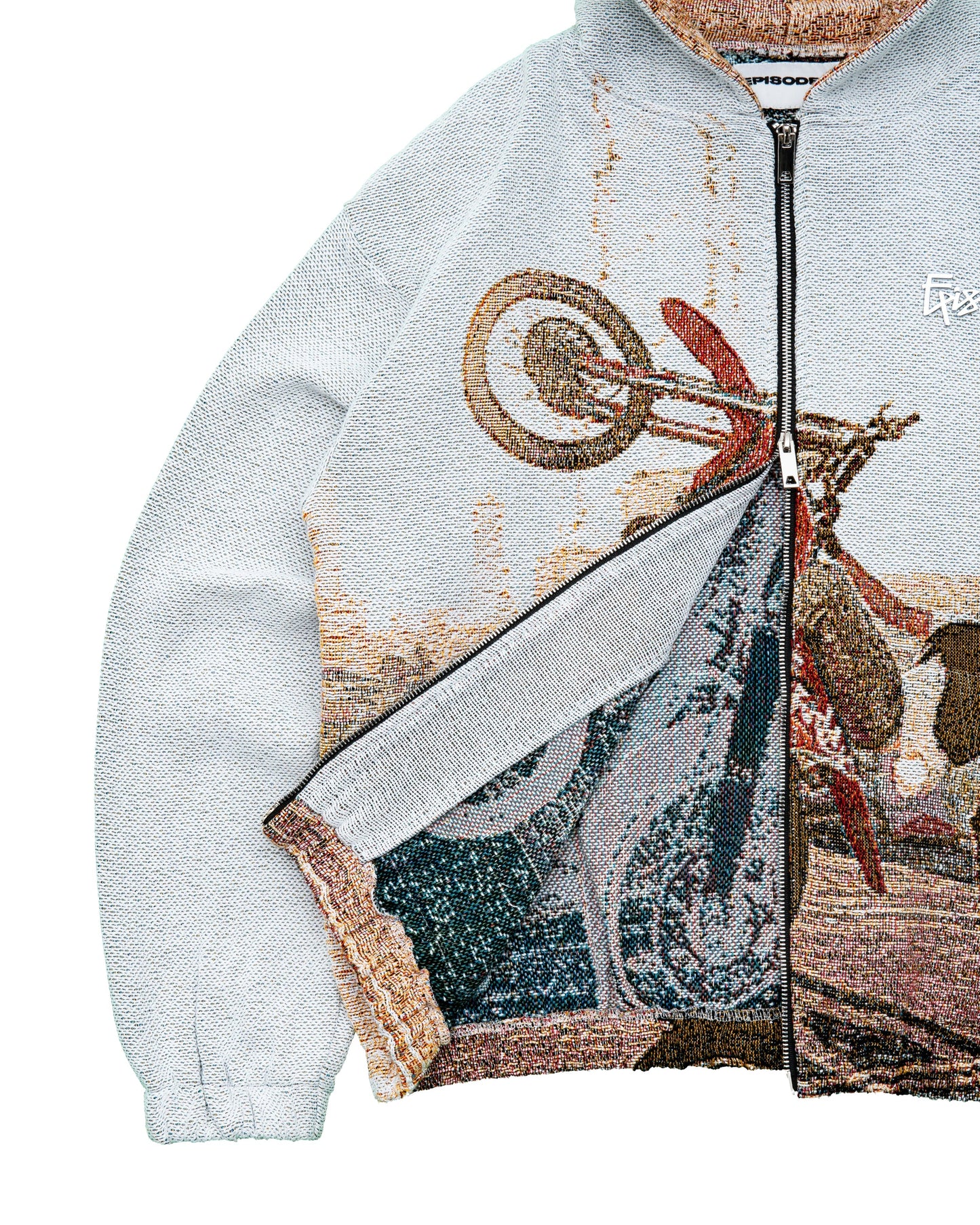 Tapestry Zip Up Hoodie